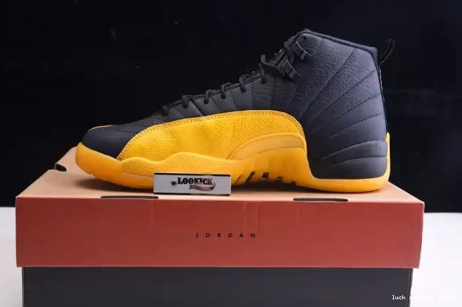 Reps LUCY Retro 12 Black University Gold 130690-070 Air Jordan 0518